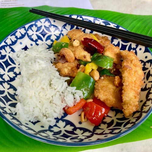Wok Hühnchen süß-sauer